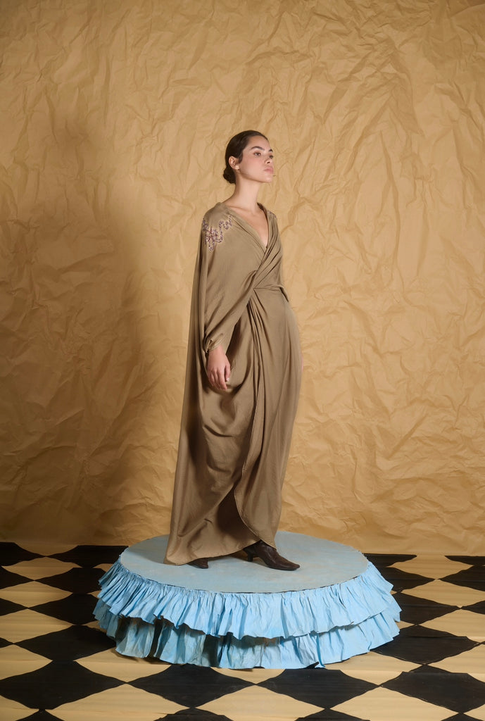 BROWN HARLOW DRESS