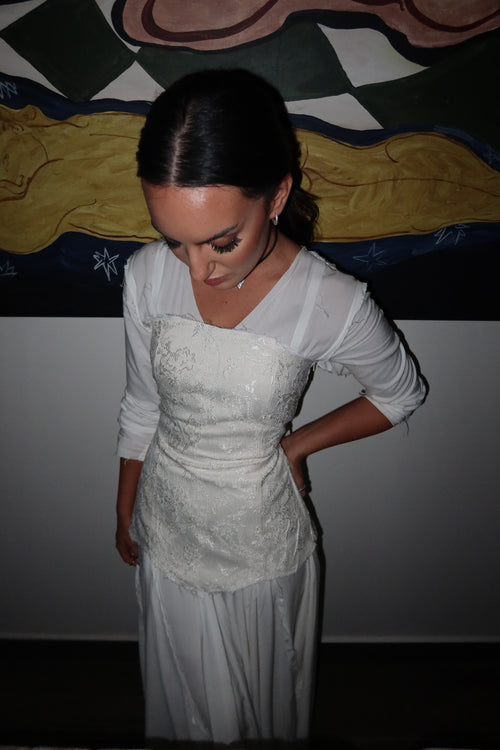 BLANC MAGNOLIA BUSTIER