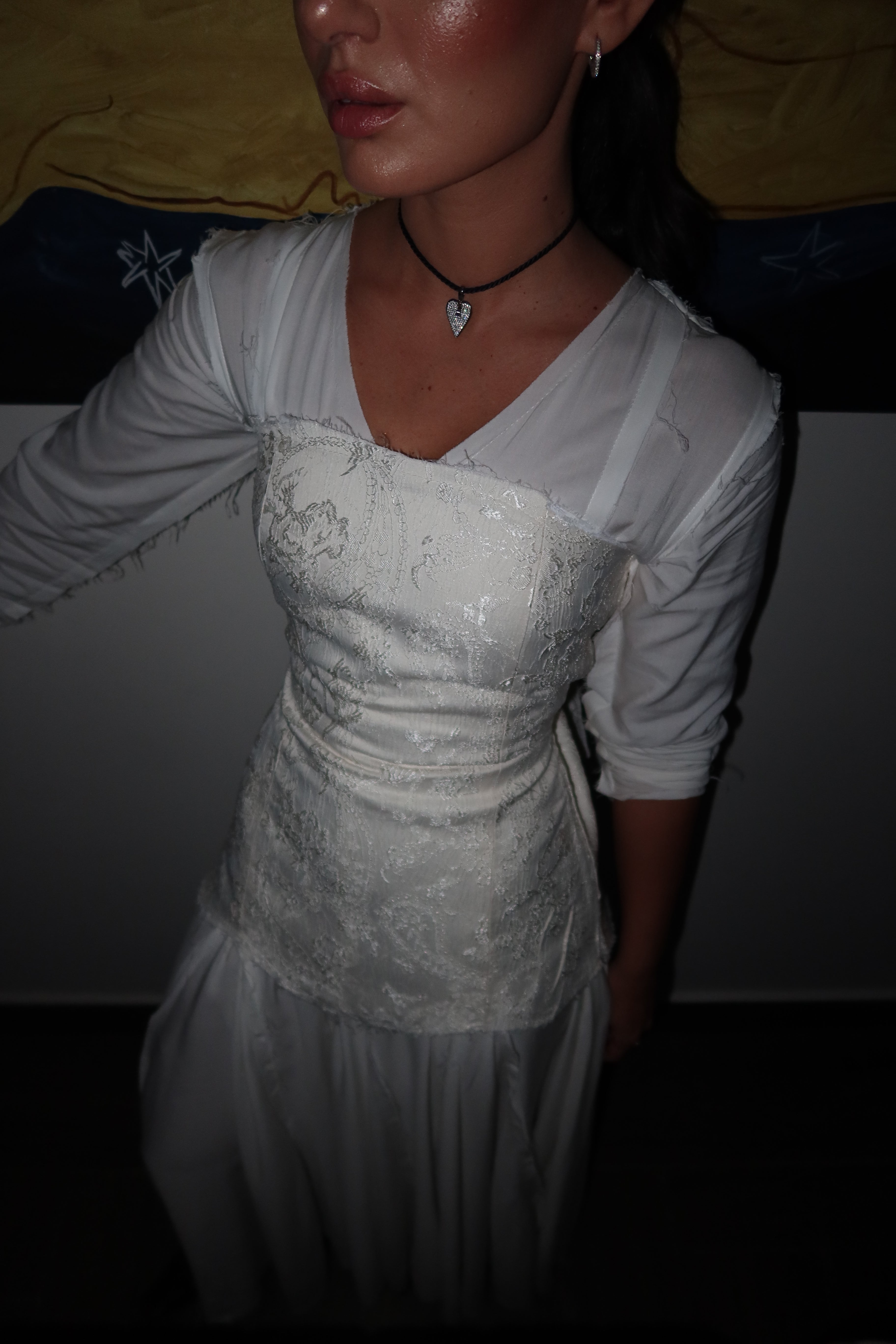 BLANC MAGNOLIA BUSTIER